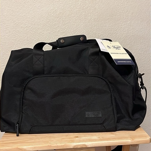 Penguin Black Weekender Collection Expandable Duffel Bag - Picture 2 of 12